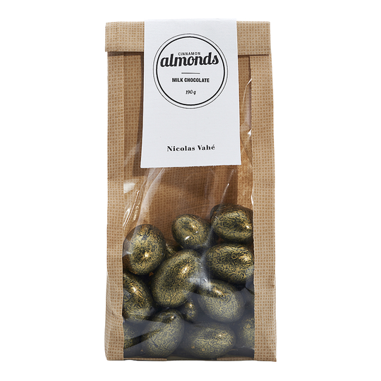 Nicolas Vahé - Chokladöverdragna Mandlar med Kanel 190 g