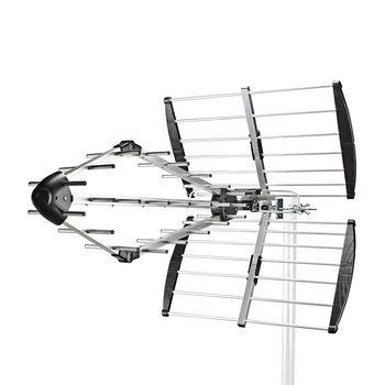 Nedis Utomhusantenn | UHF | Mottagningsområde: -50 km | LTE700 | Förstärkning: 15.5 dB | 75 Ohm | Antenn längd: 1110 mm | ABS / Aluminium