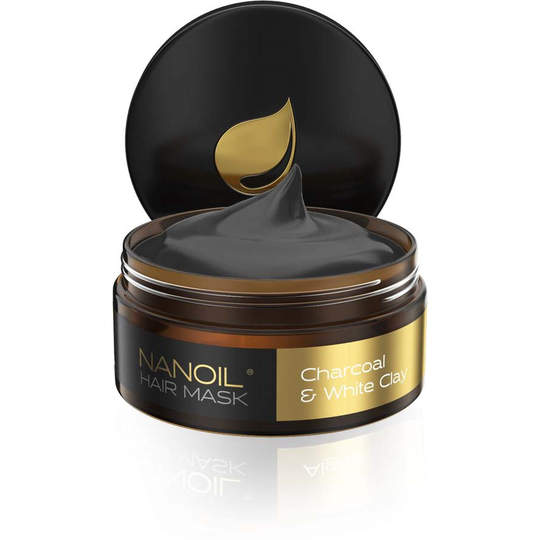 Nanoil Charcoal & White Clay Hair Mask 300 ml