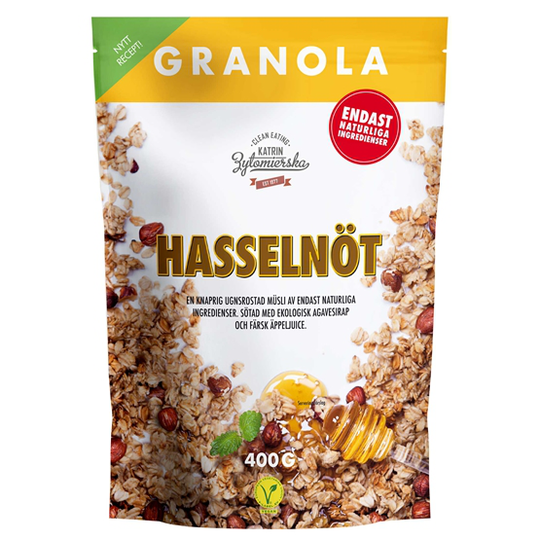 Clean Eating Granola Hasselnöt & Honung 400 g