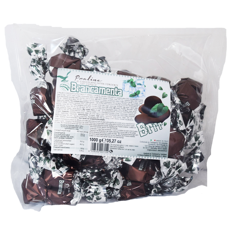Chokladpraliner Mörk "Brancamenta" 1kg - 63% rabatt
