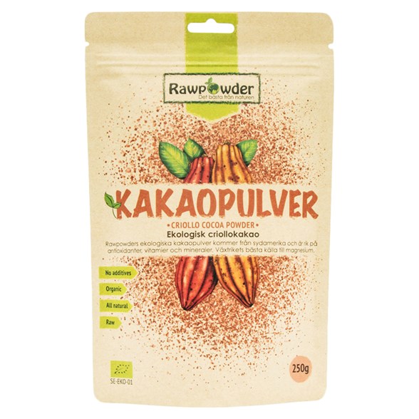 Rawpowder Ekologiskt Kakaopulver Criollo, 250 g