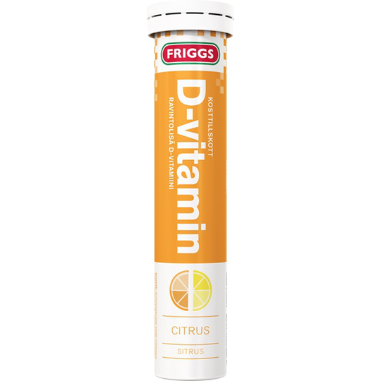 Friggs D-vitamin Citrus 20 brustabletter