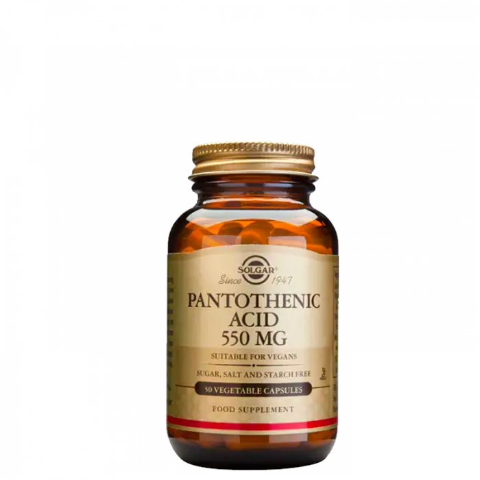 Pantothenic Acid 550 mg, 50 kapslar