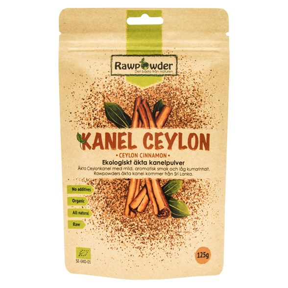 Rawpowder Ekologiskt Äkta Kanelpulver Ceylon, 125 g