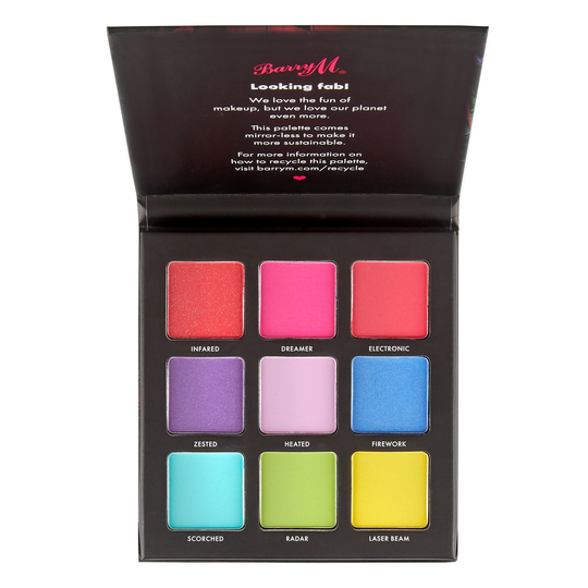 Barry M Neon Brights Eyeshadow Palette Neon Brights
