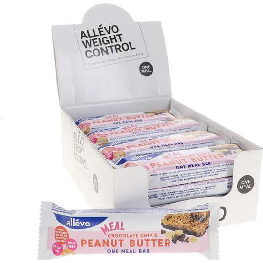 Allévo Måltidsersättning Chocolate Chip & Peanut Butter 20-Pack