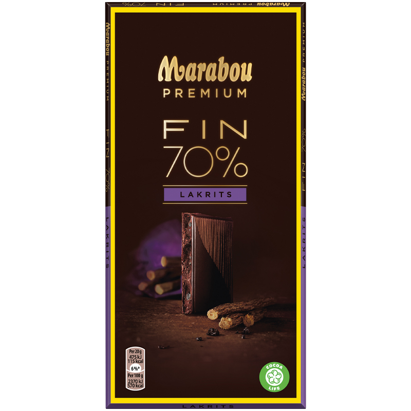 Marabou Premium Lakrits 70% - 15% rabatt