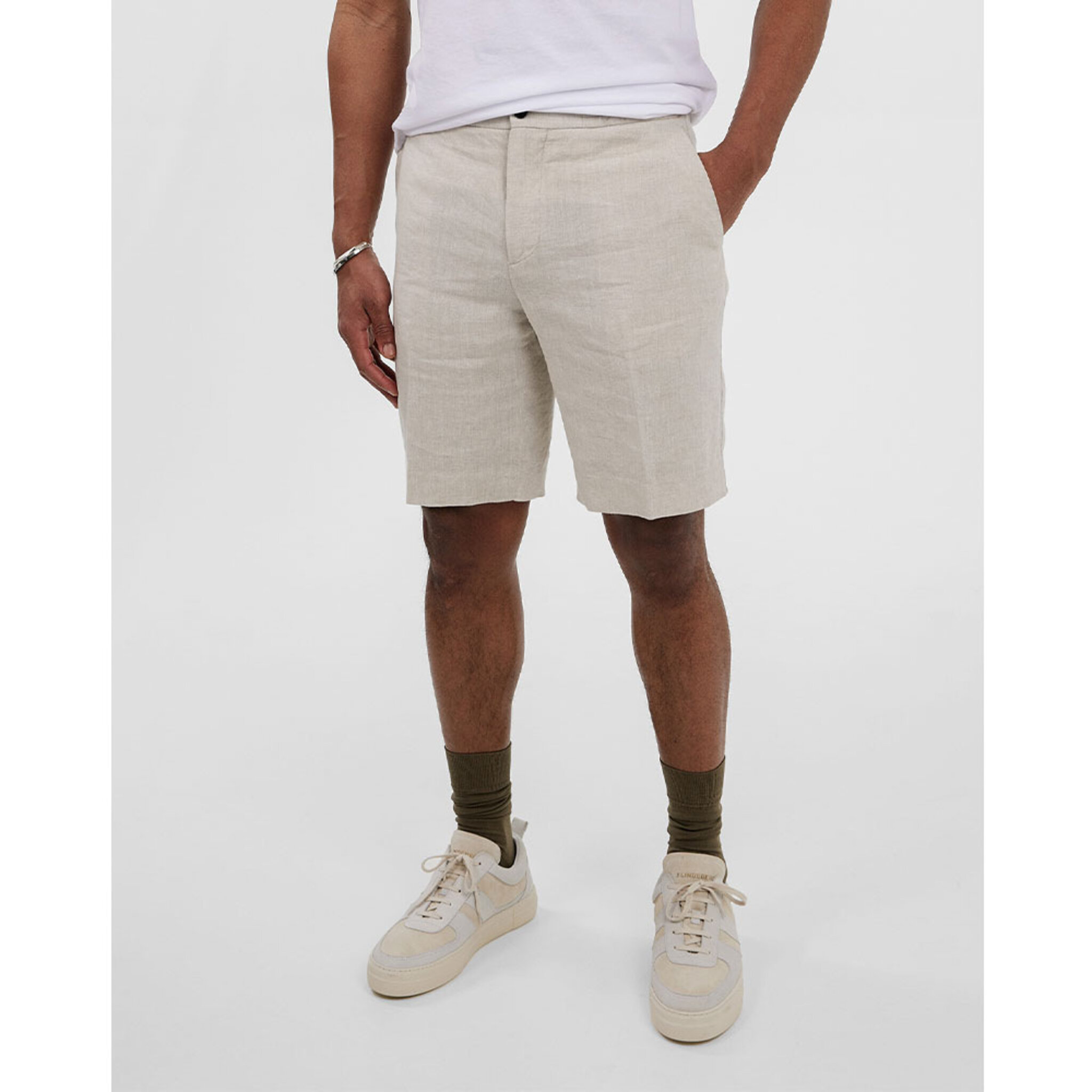 Sasha Drape Linen Shorts