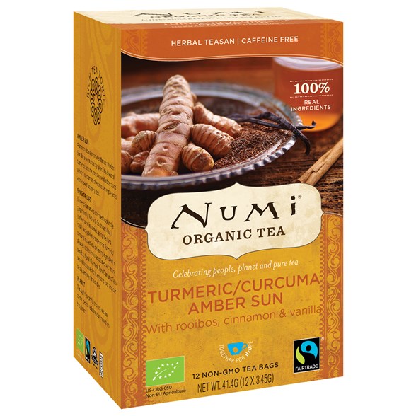 Numi Organic Tea Turmeric Amber Sun, 12 påsar