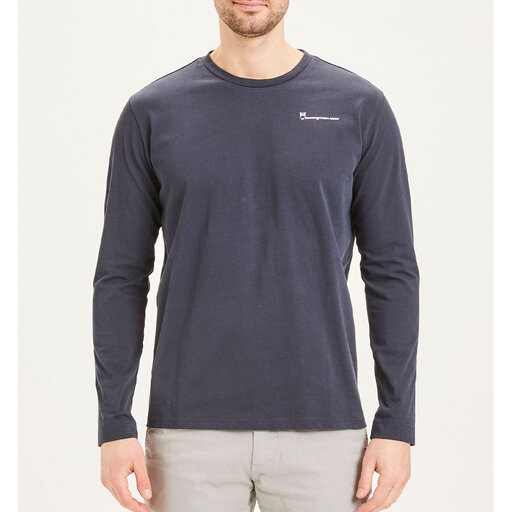Locust Ls W/Embr. At Chest & Print At Back - Gots/Vegan