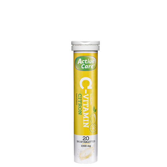 Active Care C-Vitamin, Citron, 20 Brustabletter