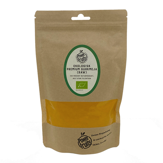 Powerfruits Ekologisk Gurkmeja Premium RAW 250 g