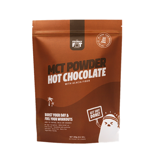 The Friendly Fat Company C8 MCT-pulver med chokladsmak 260 g