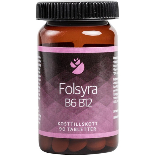 Bringwell Folsyra B6 B12, 90 tabletter