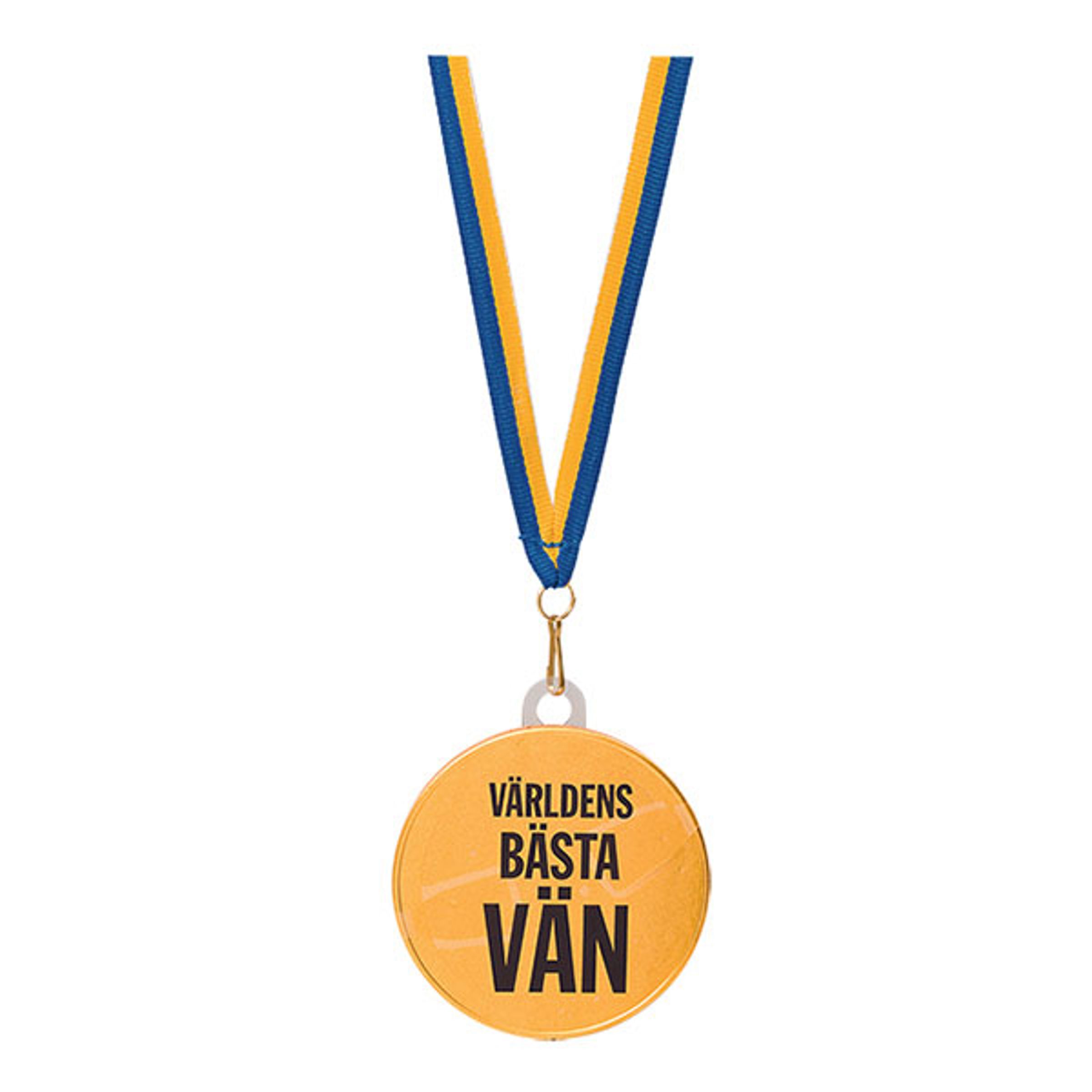 Chokladmedalj med Text - Världens Bästa Vän