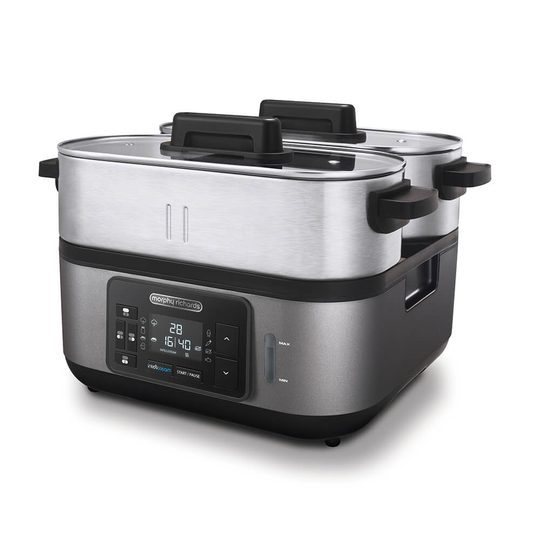 MORPHY RICHARDS Ångkokare Intellisteam Brushed Steel