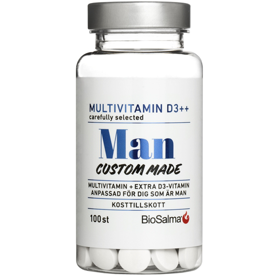 BioSalma Multivitamin Man D-vitamin++ 100 kapslar