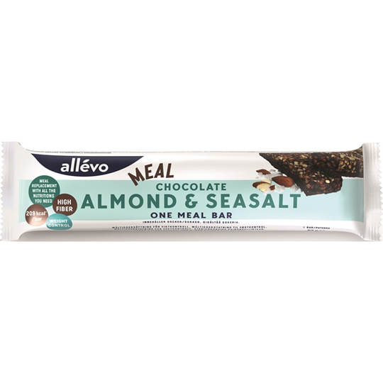 Allévo One Meal Chocolate Almond & Sea salt bar 57 g