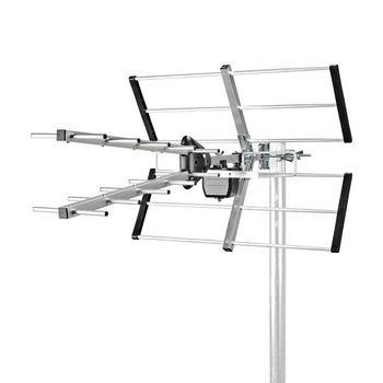 Nedis Utomhusantenn | UHF | Mottagningsområde: -50 km | LTE700 | Förstärkning: 13 dB | 75 Ohm | Antenn längd: 777 mm | ABS / Aluminium