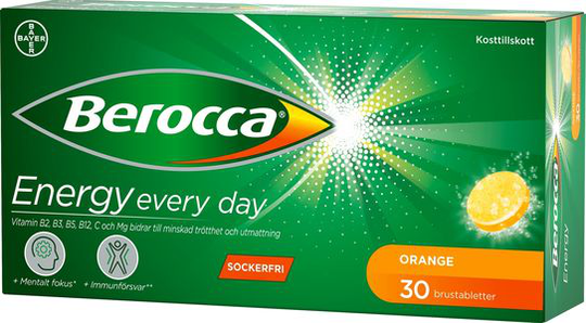 Berocca Energy Orange Brustabletter 30 st