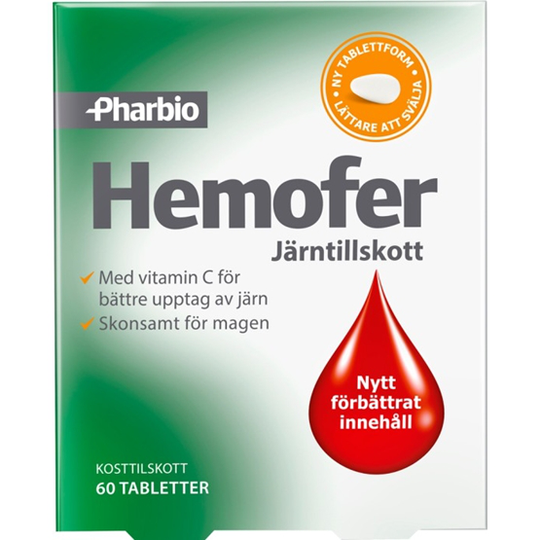 Pharbio Hemofer 60 tabletter