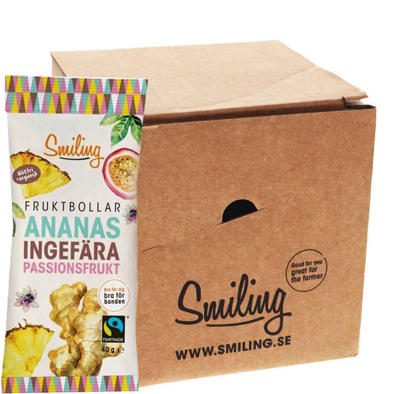 Fruktbollar Ananas, Ingefära & Passion 10-pack - 55% rabatt