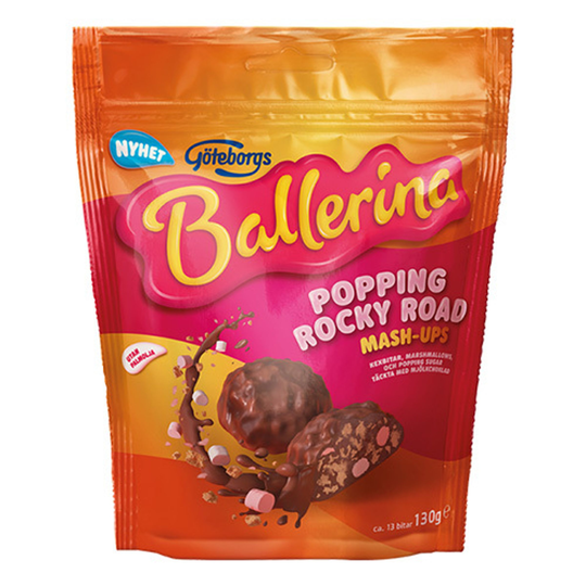 Ballerina Mash-Ups Poppig Rocky Road - 130 gram