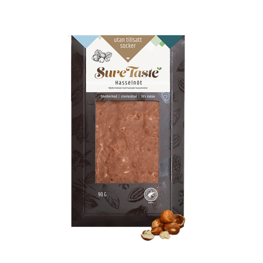 Sure Taste Mjölkchoklad Hasselnöt 90 g