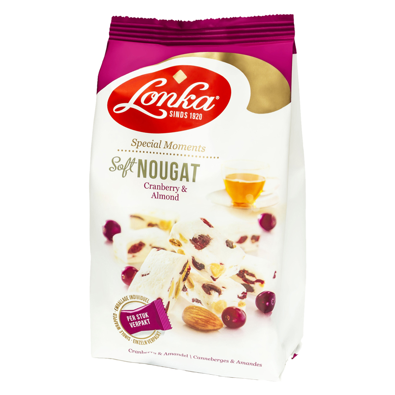 Nougat " Cranberry & Almond" 144g - 34% rabatt