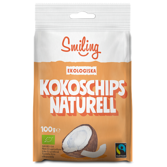 Smiling Kokoschips Naturell 100 g