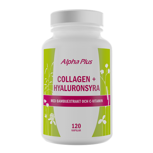 Alpha Plus Collagen + Hyaluronsyra 120 kapslar