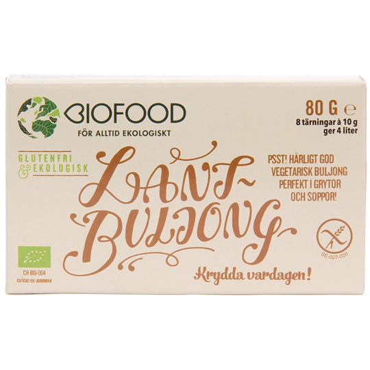 Biofood Lantbuljong tärningar 8 st