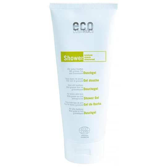 Eco Cosmetics Duschgel Grönt te & Granatäpple, 200 ml