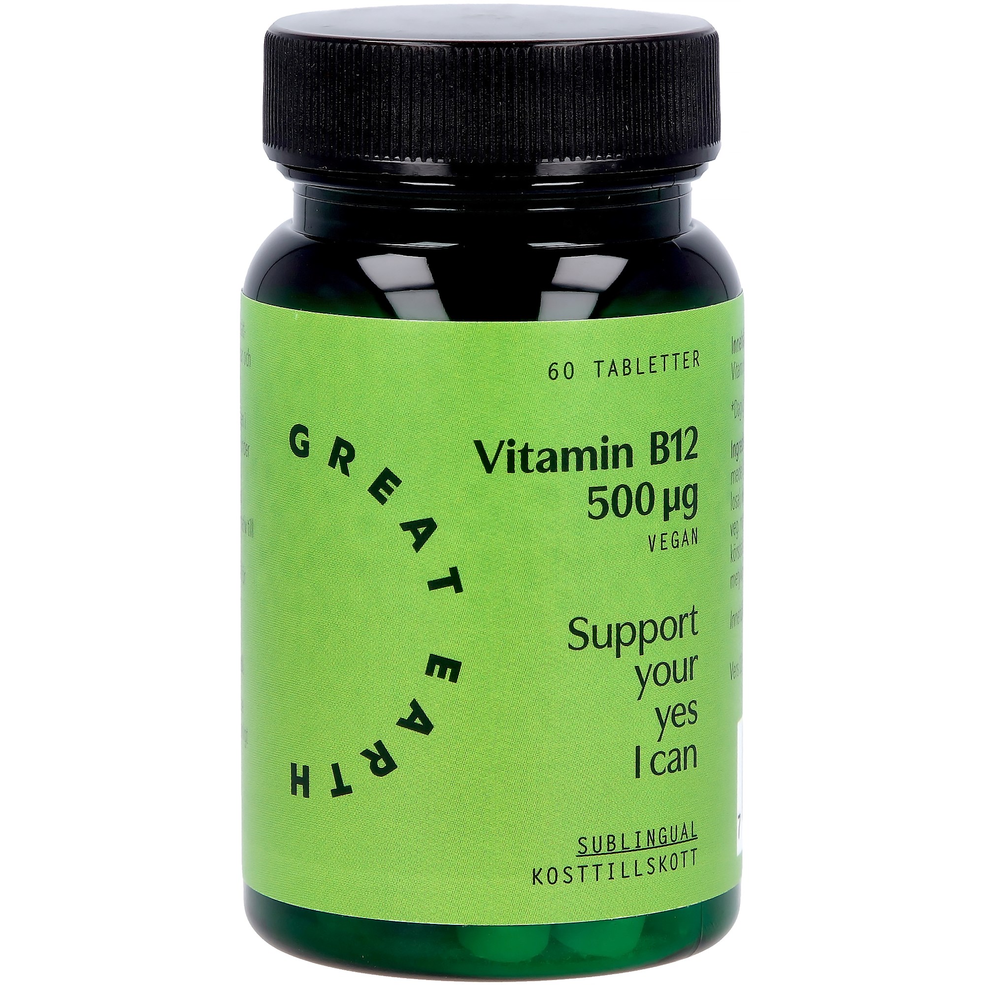Great Earth B12 500 mcg 60 tab