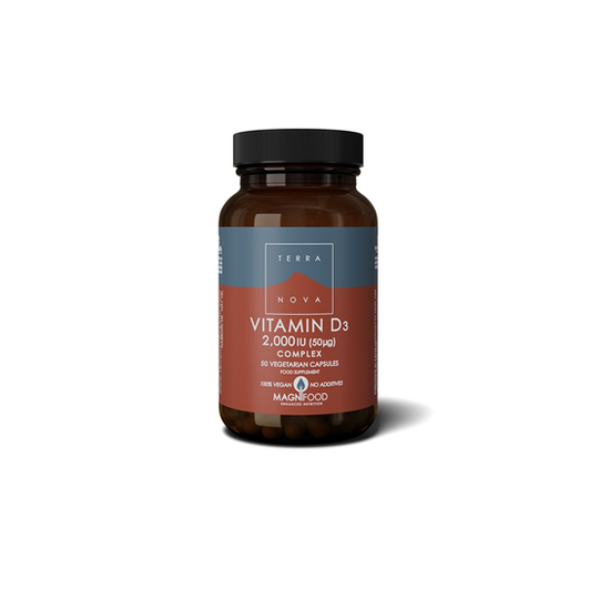 Terranova Vitamin D3 2000 IU 50 µg Complex 50 kapslar