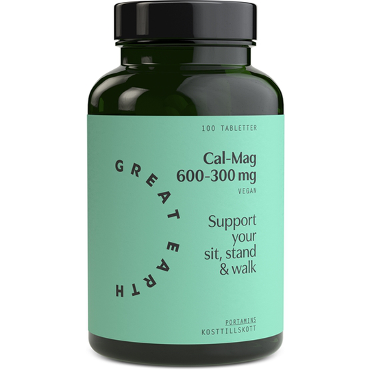 Great Earth Super Cal-Mag 600 mg/300 mg 100 tabletter