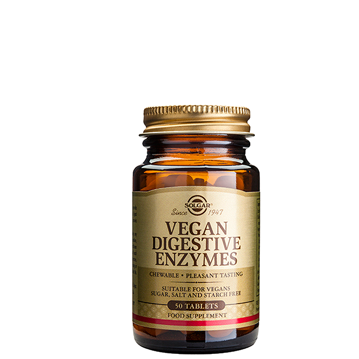 Vegan Digestive Enzymes, 50 tabletter