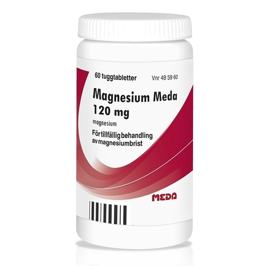 Magnesium Meda, tuggtablett 120 mg 60 st