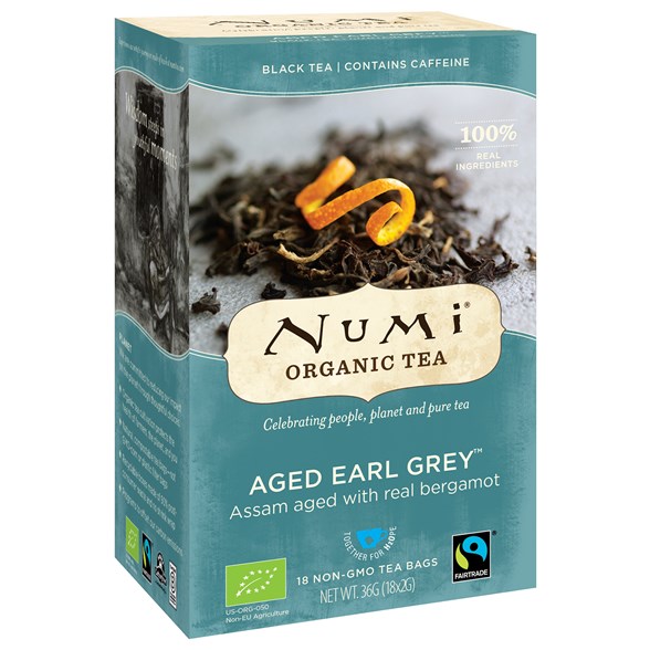Numi Organic Tea Aged Earl Grey, 18 påsar