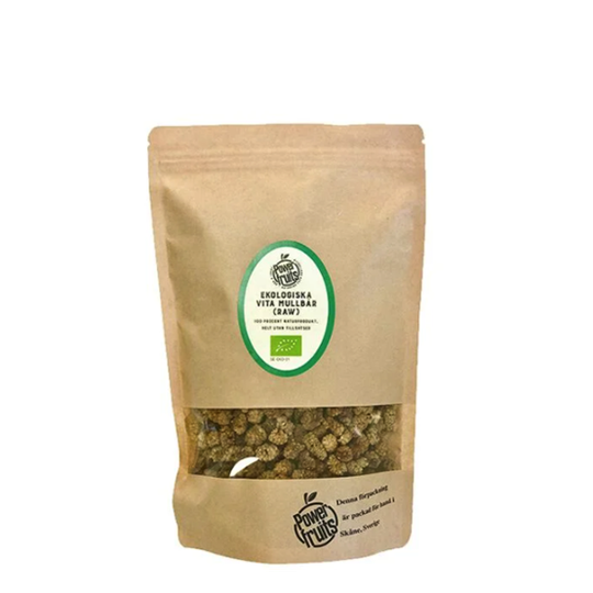 Powerfruits Ekologiska Vita Mullbär RAW 500 g