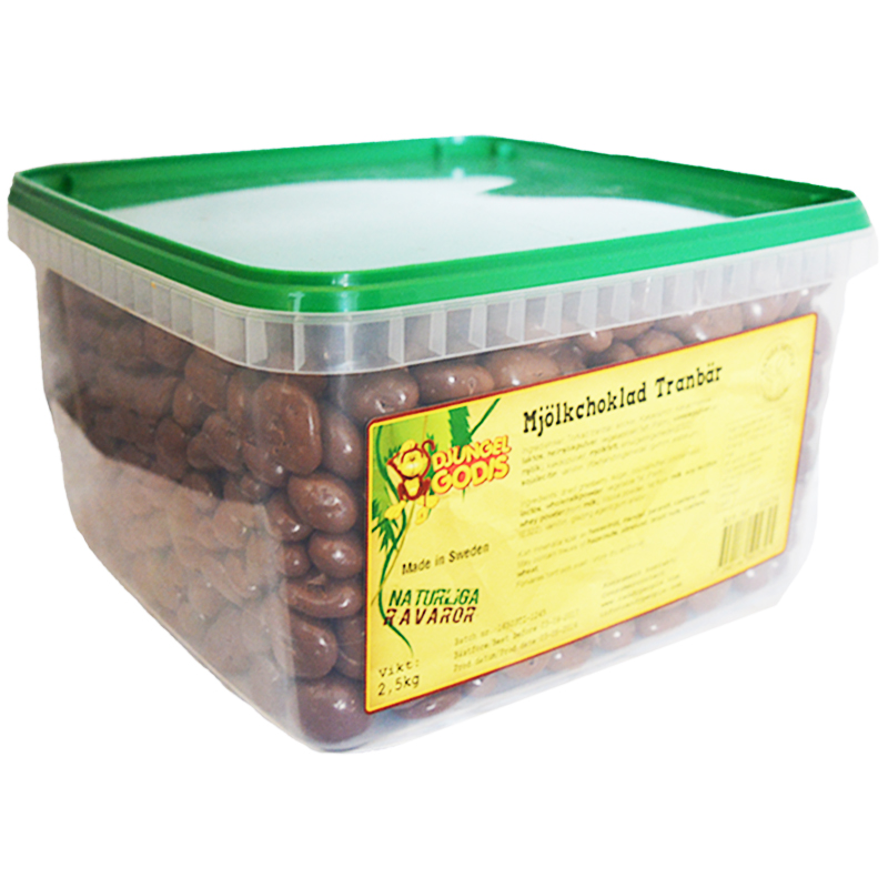 Hel Låda Godis Mjölkchoklad Tranbär 2,5kg - 66% rabatt