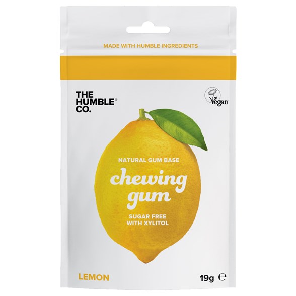 The Humble Co. Naturligt Tuggummi Lemon, 19 g