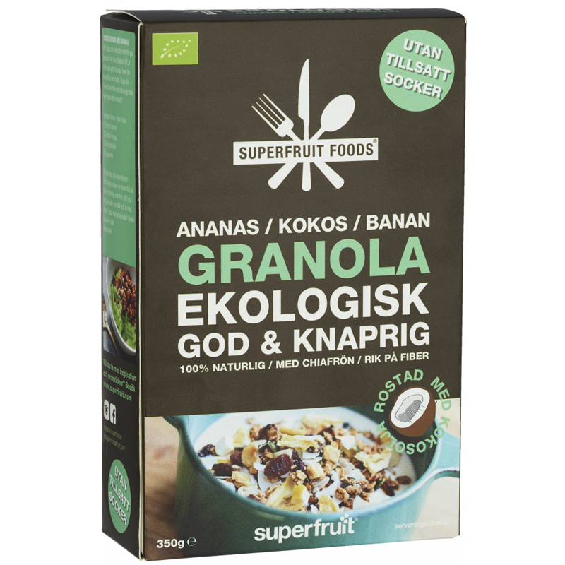 Eko Granola Ananas, Kokos & Banan - 28% rabatt