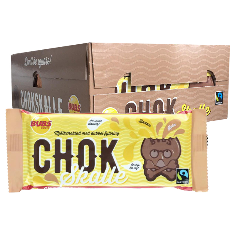 Hel Låda Mjölkchoklad Banan & Kola 20 x 100g - 67% rabatt