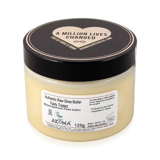 Akoma Authentic Raw Shea Butter, 125 g