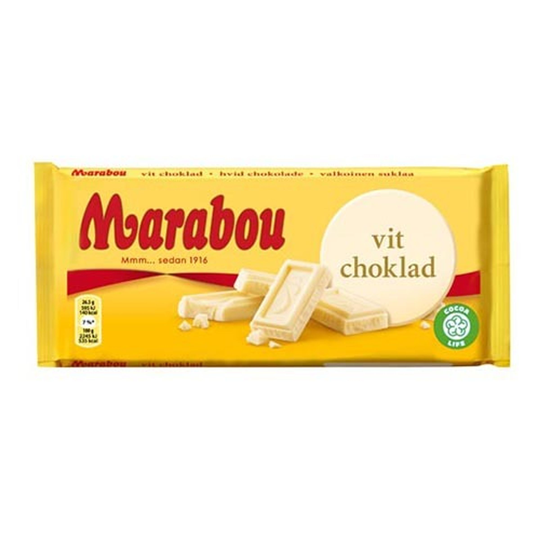 Marabou Vit Chokladkaka - 185 gram