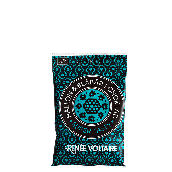 Hallon & Blåbär i Choklad EKO, 55 g
