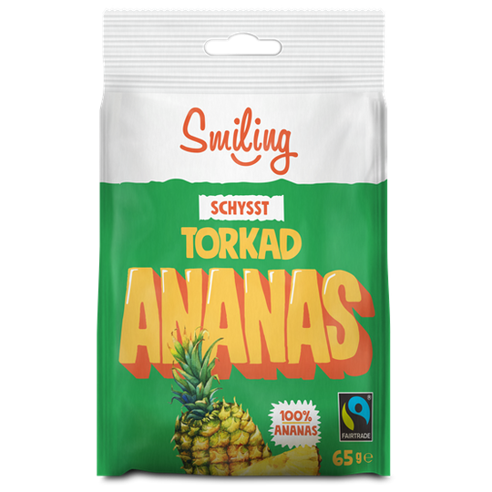 Smiling Torkad Ananas 65 g