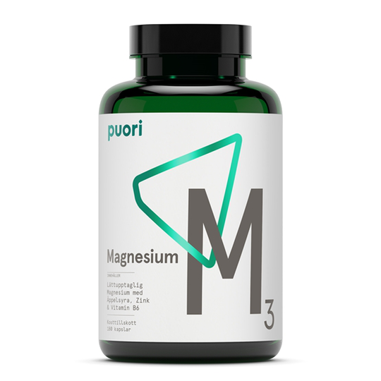 Puori M3 Magnesium & Zink 180 kapslar